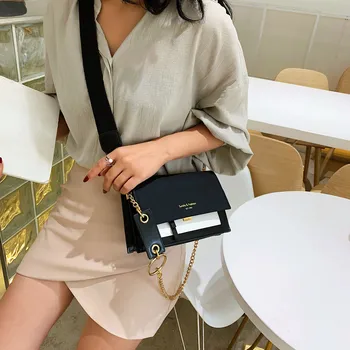 2020 dizajn značky dámy módne luxusné matné kožené messenger taška reťazca jednoduché dámy ramenní taška messenger prenosné peňaženky