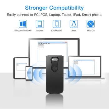 Eyoyo Bluetooth 1D QR 2D Čiarových kódov, USB 2.4 G Bezdrôtové pripojenie a Bluetooth Bar Code Reader PDF417 Data Matrix CCD Skener Obrazovke