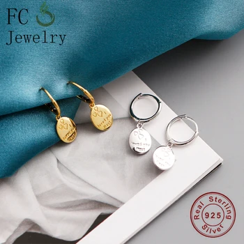 FC Šperky 925 Sterling Silver Kruhu Opal Tvar I Love You Piercing Stud Náušnice Pre Ženy Príslušenstvo Brincos 2020 Móda