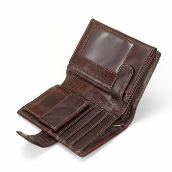 Originálne Kožené Mužov Peňaženky Multi-funkčné Cowhide Muž Kabelku so Mince Vrecku vodičský Preukaz Držiteľovi Pracky pánske Peňaženky