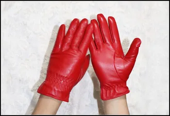 Detské kožené rukavice chlapci a dievčatá z ovčej rukavice teplé zimné plus hrubé velvet rukavice žiakov kožené rukavice 2020 nové