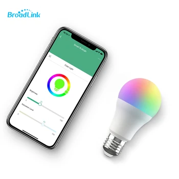 Broadlink LB27 R1 Smart WiFi Žiarovky E27 10W RGB LED Žiarovka Lampa Pre Smart Home Kompatibilný so Alexa Google Asistent IFTTT
