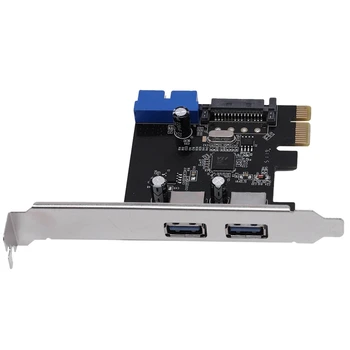 PCIE 2 Porty USB 3.0 Rozširujúca Karta Ploche Predné 19/20 Pin Rozhranie pre systém Windows XP/7/8/8.1/10