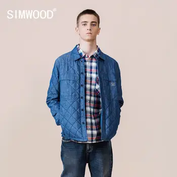 SIMWOOD 2020 Jeseň Zima Nové Puffer Bundy Muži Móda Krátke Kabáty Koberčeky Hip Hop Cargo Bundy Plus Veľkosť Oblečenie Značky