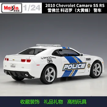 Maisto 1:24 značky Chevrolet Camaro Hornet Policajné Auto Simulácia Zliatiny Auto Model kolekcie darček hračka