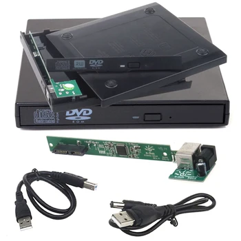 12.7 mm, USB 2.0 Externé skrinku Optickej Jednotky Blu-Ray, CD, DVD RW, Aby SATA Pevný Disk, Caddy Adaptér