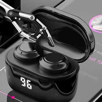 Pravda, Bezdrôtová Bluetooth Slúchadlá 5.0 HiFi Stereo A6 TWS Mini In-Ear Slúchadlá s Digitálnym Charge Box Pre Xiao Gaming Headset