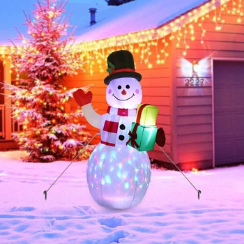 1,5 m LED Svetelné Nafukovacie Snehuliak Čerpadlo Vzduch Nočné Lampy, Vianočné Dekorácie