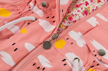 Na Jar Roku 2020 Nové Dievčenské Bundy Deti Vrchné Oblečenie Dievčatá Kapucí Coats Bežné Windbreaker Pre Dievčatá Tlač Deti Oblečenie Bunda S Kapucňou