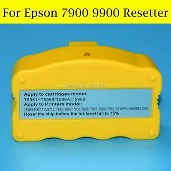1 Kus Chip Resetter Pre Epson 7900 9900 Originálne A Dopĺňanie Atramentových zásobníkov Pre Epson T636 T596 T636A T596A