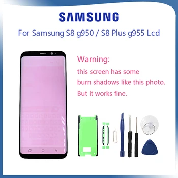 Pre Samsung Galaxy S8 G950 G950U G950f G950fd S8Plus G955F Lcd Displej S Dotykovým displejom Digitalizátorom. Super AMOLED Displej