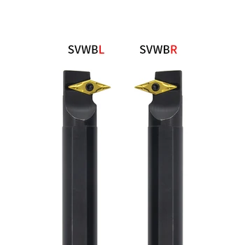 S16Q-SVWBR11 S25S-SVWBR11 S25S-SVWBR16 vnútorné sústruženie Nástroj,nudné, bar,SVWBR/L CNC Rezacieho Nástroja Držiak pre VBMT11/16 Vložiť