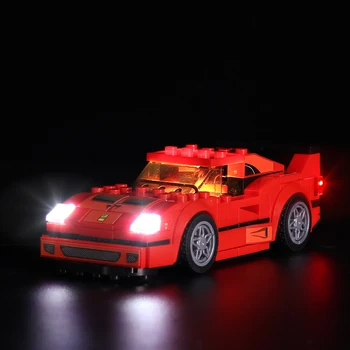 LED Osvetlenie Držiak Pre lego 75890 Ferrari F40 Competizione (LED Zahrnuté Len, Č Kit)