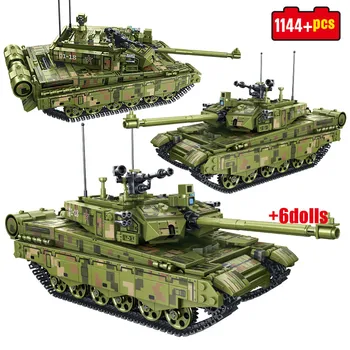 1144 Ks Vojenských 99A Hlavný Bojový Tank Model Stavebné Bloky Mesto WW2 Vojak, číselné Údaje Vzdelávania Tehly Hračky Pre Deti,