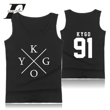 DJ Kygo Logo Mužov Streetwear Vesta Tank Topy Kulturistike, Fitness Telocvični Oblečenie Cvičenie Ležérne pánske Topy