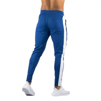 Fitness pánske jesenné a zimné nový beží nohavice jogging bežné šitie, vyšívanie pánske nohavice továreň na priamy predaj