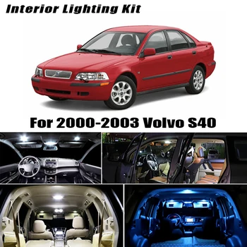 12x Canbus bez Chýb Interiérové LED Svetla Kit Balík pre 2000-2003 Volvo S40 Auto Príslušenstvo Mapu Dome batožinového priestoru Licencia Svetlo