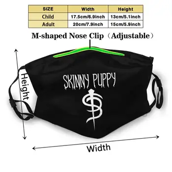 Skinny Puppy Vytlačiť Opakovane Maska Pm2.5 Filtra Tvár Masku Deti Skinny Puppy Priemyselné Aggro Elektronické Odliv Kanady Kanadský