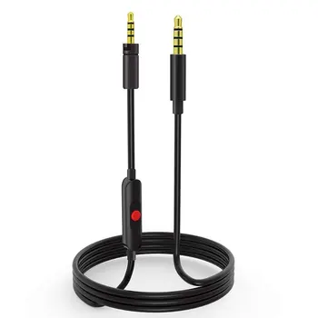 3,5 mm do 2,5 mm Muž Nahradenie Audio Upgrade Kábel Inline Mic/Diaľkové Ovládanie Kábel pre Sennheiser Over-Ear On-Ear Slúchadlá