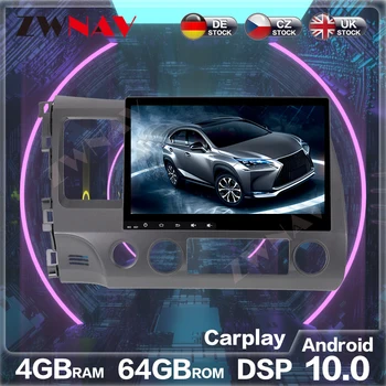 Pre Honda Civic 2006-2011 64GB Android 10 auto dvd gps multimediálny prehrávač auta gps navigácie raido video audio prehrávač Vedúci jednotky