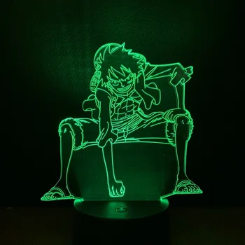 Jeden Kus 3D Lampa na batériový Svetlo Pre Deti Spálňa umelecké Luff Moderný darček pre Deti dekoratívne Led Nočné Svetlo
