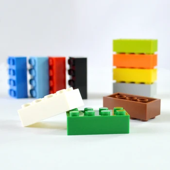 Vysoká Častice Malé Stavebné Bloky Tehla 2X4 Časti DIY Kreatívne Hračky Pre Deti, Vzdelávacie 3001 MOC Hračky 40pcs/veľa