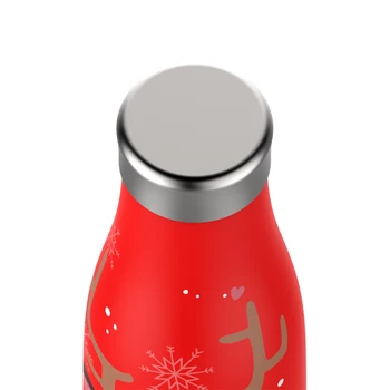 FEIJIAN Vianočné Termosky 350/500/710 ML Pár Kanvica Dva-Farba Fľaša na Vodu Dovolenku Dar Roztomilý Kreslený Vzor