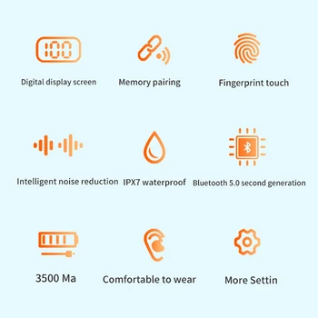 G5S TWS Mini Bluetooth 5.0 Slúchadlá Bezdrôtové Obchodné Slúchadiel 3500mah Potlačením Hluku Herné Headset Nepremokavé zátkové chrániče sluchu
