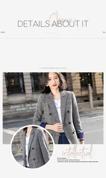 2020 Módne 6xl plus veľkosť jeseň štýl dámskych odevov office lady sako feminino business casaco feminino