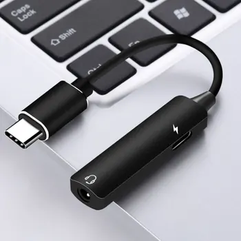 USB-C PD Jack pre Slúchadlá Adaptér, Typ-C 3,5 mm Audio Adaptér pre Aux, Stereo, Slúchadlá, Headset, USB Audio Interface