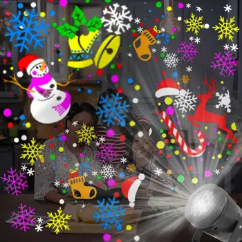 Vianoce, Halloween Laserový Projektor 9 Vzory Svetlo Mini Okno Domáce Kino Projektor, Krytý Vonkajší Divov Projektor