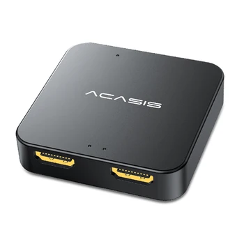 Acasis HDMI Splitter 4K 3D HD Prevodník USB C Powered 1 Do 2 Z 1x2 4K HDMI Splitter pre dvoch Monitorov HDMI Switch pre Notebook