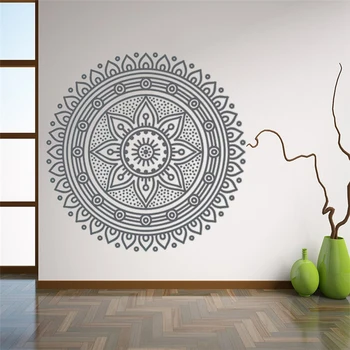 Mandala Stenu, Nálepky Rituál Objekt Sféry Stenu Kotúča, pre vnútorné Vymeniteľné Vinylové Nálepky na MeditationYoga Wall Art Decor HY1363
