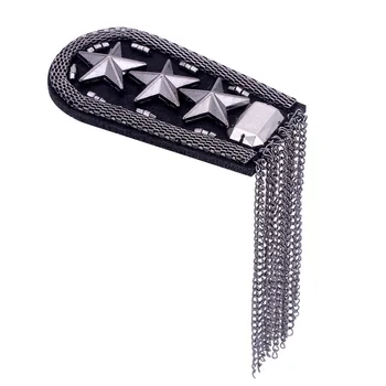 1 Pár Epaulette Šperky Ramenný Brošňa Epaulet Sako Príslušenstvo Vojenských Star Strapec Reťazí Epaulet Ramenný Odznak