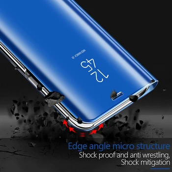 Smart Mirror Flip puzdro pre Huawei P30/P30 Pro/P30 Lite Kožené Telefónu Zadný Kryt Luxusné Vymazať Zobrazenie Funda HuaweiP30 P30Pro P30Lite