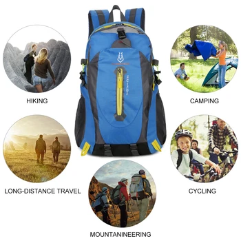 40 L unisex nepremokavé mužov batoh travel pack športová taška pack Vonkajšie Horolezectvo, Turistiku, Horolezectvo, Camping batoh pre mužov