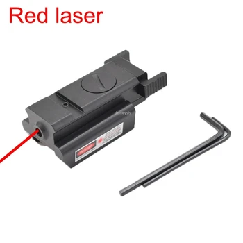 Červená Bodka Laserový Zameriavač Taktické LED Baterky Combo Lov Príslušenstvo pre Pištoľ, Pištole Glock 17,19,20,21,22,23,30,31,32