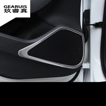 Z nehrdzavejúcej ocele car audio reproduktorov kryt zdobenie interiérom výliskov pre auto Audi A3 sedan 2016 auto styling