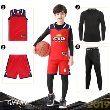 4PCS/Set Deti Basketbal Jersey Vlastné Dieťa Chlapci Dievčatá Basketbal Športové Oblečenie Priedušná Mládež Školenia Basketbal Jednotné