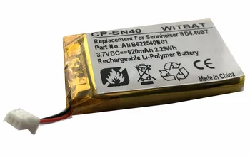 Nové 3,7 V 620mAh Li-pol Batéria pre Sennheiser HD4.40BT Nabíjateľný Akumulátor pack Nahradenie AHB622540N01