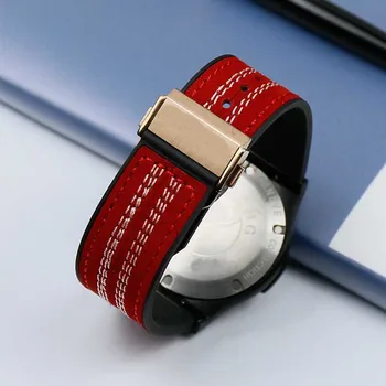 Kožené Gumy Mužov Watchband pre HUBLOT Hengbao Fusion Seriál 25mmx 19 mm Multicolor Pohodlné dámske Hodinky, Príslušenstvo