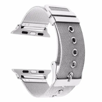 Milánske Watchband pre Apple Hodinky iWatch SE 38 mm 40 mm 42mm 44 mm Série 6 5 4 3 2 1 Nehrdzavejúcej Ocele Kapela Oka Popruh Náramok