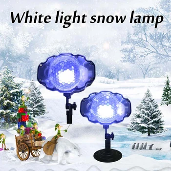 LED Mini Vianočný Projekčnej Lampy Vonkajšie Nepremokavé Trávnik Laser Fáze Bar Pozornosti Mini Rozprávky Sneženie Účinok Lampy