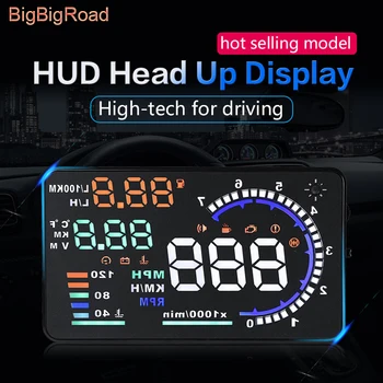 BigBigRoad Auto OBDII 2 EUOBD Auto HUD Čelné sklo Projektor Pre Infiniti Q50 Q60 FX35 QX35 G35 G37 QX60 QX70 QX80 Head Up Display