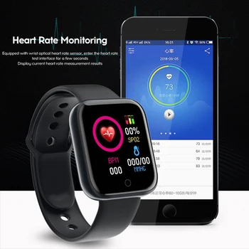 Fitness Inteligentné Digitálne Hodinky Muži Ženy Cvičenie Meter Krok Srdcového rytmu Spánku Monitor SMS App, Upozorňuje Bluetooth Pre IPhone Android
