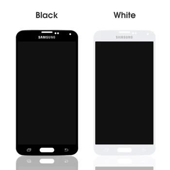 LCD Replacemen Pre Samsung S5 G900F Screen Dotknite sa položky Digitalizátorom. Montáž Kompatibilný pre Samsung Galaxy S5 G900 G900A G900T G900I