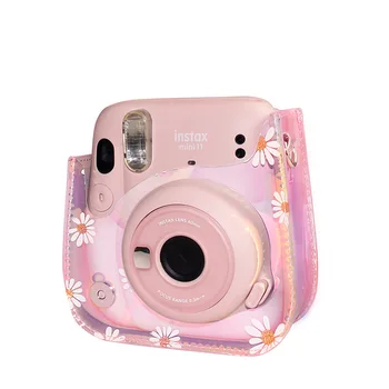 Kamery Príslušenstvo Pre Fujifilm Instax Mini 11 Instantné Fotoaparát Daisy Umelcom Olejové Farby PU Kožené Taška cez Rameno Chránič Kryt Prípade