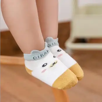 0-3 Y 3Pairs/veľa Jesenné a zimné nové voľné ústa detské ponožky baby newbron dieťa protišmyková podlaha ponožky
