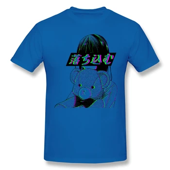 T-Shirt pre Mužov DEPRESIE JAPONSKÉ ANIME ESTETICKÉ Bavlna Serail Experimenty Ležalo Sad T Shirt 6XL Zábavné Plus Veľkosť Oblečenie