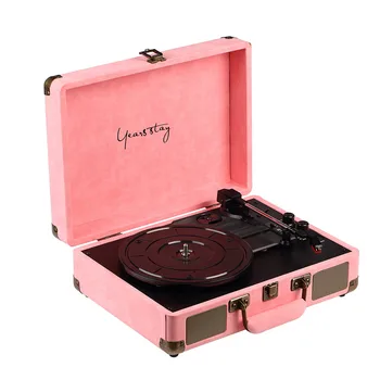 High-end Prenosné Batožiny Gramophone Vinyl Prehrávač, Bluetooth 5.0 Gramofónu 33 45 78RPM Gramophone Retro Record Player